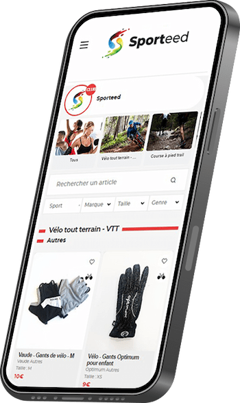 SPORTEED, plateforme dédiée à la vente et l'achat d'équipements sportifs.